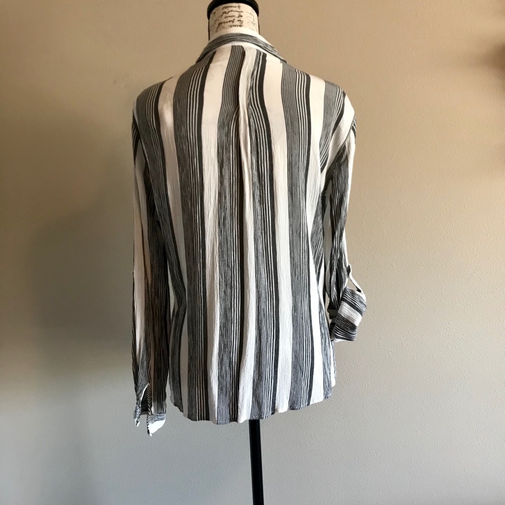Hippie Rose Striped Button-Down image 2